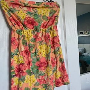 Floral Strapless Dress